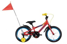 Велосипед 16" Formula Fury 2022 Красный с желтым и синим (OPS-FRK-16-183)