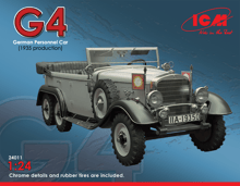 Автомобиль немецкого руководства II MB Typ G4 (1935 production), WWII German personnel car (ICM24011)