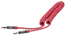 2E аудио (jack 3.5мм-M/jack 3.5мм-M),Coiled 1.8м, Red 2E-W3539rd