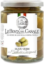 Оливки Le Bonta’ del Casale зеленые Белла ди Чериньола в рассоле 314 мл (8020454000700)