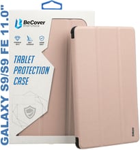 BeCover Case Book Soft Edge with Pencil mount Pink for Samsung X710 Galaxy Tab S9 / X510/X516B Galaxy Tab S9 FE (710442)