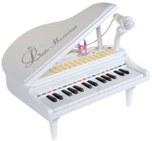 Детское пианино синтезатор Baoli "Маленький музикант" с микрофоном 31 клавиша (белый)