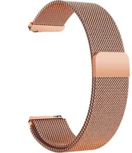 BeCover Milanese Style 20mm Rose Gold for Amazfit Bip Lite/Bip S Lite/Bip 3/Bip 3 Pro/GTR 42mm/GTS/TicWatch S2/TicWatch E/GTS 3/GTS 2 mini (707684)
