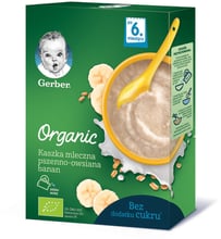 Каша молочная Organic Пшенично-овсяная с бананом 240 г (1100400)