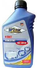 Масло моторное Werk 4-TAKT SEMISYNT SAE10W-40 API SG/SJ (1л)