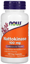 Now Foods Nattokinase Наттокиназа 100 мг 120 капсул