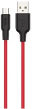 Hoco USB Cable to Micro USB X21 Plus Silicone 2m Black/Red