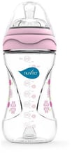 Бутылочка Nuvita для кормления Mimic 250мл. 3м+ Антиколиковая, розовая (NV6030Pink)
