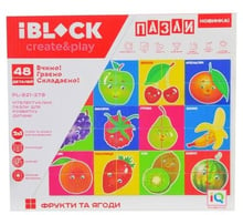 Игровой набор Iblock Конструктор-пазл фрукты (PL-921-278)
