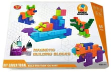 Магнитные блоки YJ Magnetic Blocks с заданиями, 68 деталей (YJ9005)