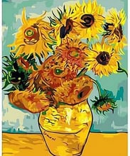 Картина по номерам Идейка Букеты Подсолнухи Ван Гог 40x50см KHO098