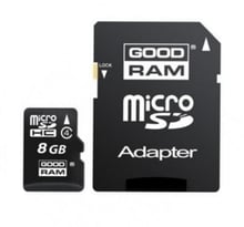 GOODRAM 8GB microSDHC Class 4 + adapter (M40A-0080R11)