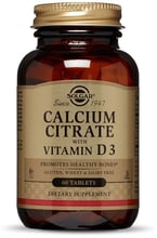 Solgar Calcium Citrate with Vitamin D3, 240 Tab Кальция цитрат с витамином D3