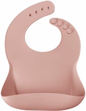 Нагрудник MinikOiOi Basics-Bib силиконовый Pinky Pink (101020052)