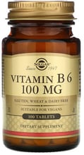 Solgar Vitamin B6, 100 mg, 100 Tabs