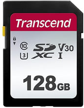 Transcend 128GB SDXC Class 10 UHS-I U3 V30 (TS128GSDC300S)