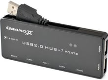 USB хаб Grand-X 7 портов + 1,2m USB cable (GH-701)