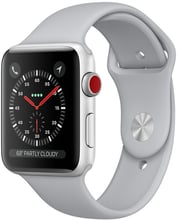 Apple Watch Series 3 42mm GPS+LTE Silver Aluminum Case with Fog Sport Band (MQK12)