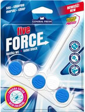 Блок для унітазів General Fresh Five-Force ароматичний з хлором Морський 50г
