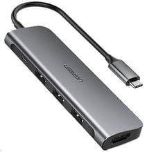 Ugreen Adapter CM136 USB-C to HDMI+3xUSB3.0+USB-C Space Gray (50209)