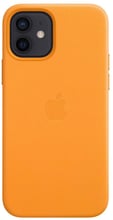 Apple Leather Case with MagSafe California Poppy (MHK63) for iPhone 12 mini