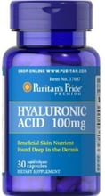 Puritan's Pride Hyaluronic Acid 100 mg 30 caps