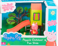 Игровой набор Peppa - Игровая Площадка Пеппы (домик с горкой, фигурка Пеппы) (06149-2)