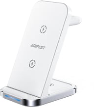 Acefast Wireless Charger Stand E15 3in1 15W White for Apple iPhone, Apple Watch and Apple AirPods