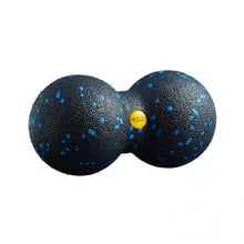 Мяч массажный 4FIZJO EPP DuoBall 08 двойной черно-голубой (4FJ1318)