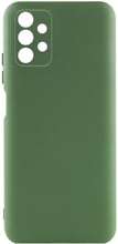 Lakshmi Case Silicone Cover Full Camera Dark green for Samsung A325 Galaxy A32 4G