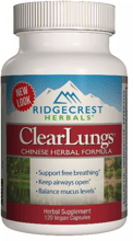 RidgeCrest Herbals, ClearLungs, 120 Veggie Caps (RCH136)