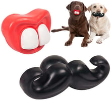 Игрушка Flamingo Toy Rubber Moustache/Mouth Усы/Рот для собак, резина (54133)
