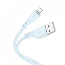 Hoco USB Cable to Lightning X97 Crystal 2.4A 20W 1m Light Blue
