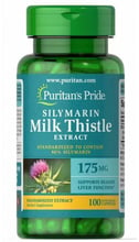 Puritan's Pride Silymarin Milk Thistle 175 mg Расторопша 100 капсул