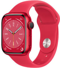 Apple Watch Series 8 41mm GPS (PRODUCT) RED Aluminum Case with (PRODUCT) RED Sport Band (MNP73) UA