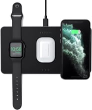 Satechi Trio Wireless Charging Pad Space Grey (ST-X3TWCPM) for Apple iPhone, Apple Watch and Apple AirPods