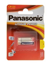 Батарейка Panasonic CR 123 BLI 1 LITHIUM (CR-123AL/1BP)