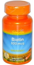 Thompson Biotin 800 mcg 90 Tabs Биотин