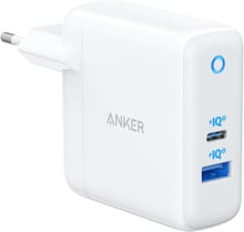 ANKER Wall Charger PowerPort USB 45W+USB-C 15W White 
