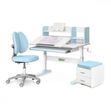Комплект L ErgoKids TH-330 Blue парта + кресло + тумба (TH-330 Z + Y-412 Lite + BD C3_BLUE)