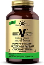 Solgar Formula V VM-75 Multiple Vitamins with Chelated Minerals 120 Vegetable Capsules
