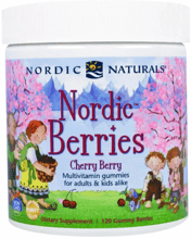 Nordic Naturals Nordic Berries Витамины для детей со вкусом вишни 120 жевательных конфет