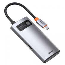 Baseus Adapter USB-C to 2xUSB3.0+HDMI+USB-C Gray (CAHUB-CY0G)