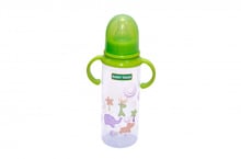 Бутылочка с ручками и силиконовой соской Baby Team 250мл 0+ (1411 салатовый)