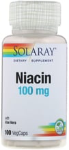 Solaray, Niacin, 100 mg, 100 Veg Capsules (SOR04359)