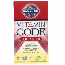 Garden of Life Vitamin Code, Healthy Blood, 60 Vegan Capsules (GOL-11654)