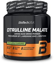 BioTechUSA Citrulline Malate Powder 300 g /90 servings/ Green Apple
