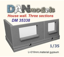 Аксесуари для діорами DAN models Стіна будинку. Три секції (гіпс) (DAN35338)