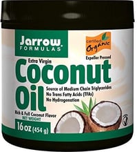 Jarrow Formulas Organic Extra Virgin Coconut Oil 16 oz (454 g) Кокосовое масло