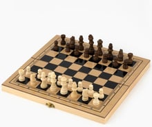 Шахматы деревяные 3 в 1 (S3023)